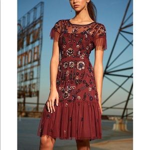 Gianni Bini Wendy Dress in Malbec NWT
